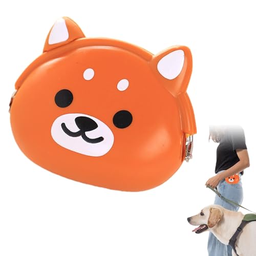 Pet Treat Bag, Dog Training Treat Pouch, Dog Pouch, Puppy Treat Pouch, Dog Treat Pouch, Silicone Pet Walking Snack Container, Pack Waterproof Dog Food Dispenser for Pet Training Walking von Generisch