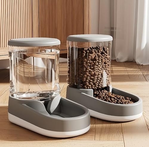 Pet Waterer and Feeder Combo - 3.8L Large Capacity Visual Storage Bucket Drinking Bowl for Cats and Dogs Pet Waterer and Feeder Combo - 3.8L Large Capacity Visual Storage Bucket Drinking Bowl for Cats and Dogs von Generisch