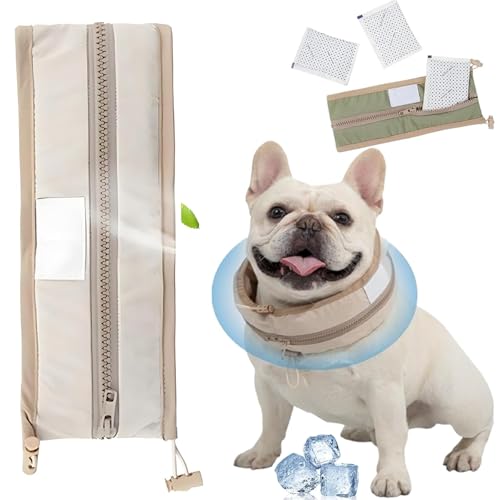 Petzymart Cooling Collar for Dogs, 2025 Neues Wiederverwendbares Hundekühlhalsband, Halskühler, Sommermode, Atmungsaktiver Eisschal, Mittelgroße und große Welpen zum Abkühlen beim Ausgehen (braun, L) Petzymart Cooling Collar for Dogs, 2025 Neues Wiederverwendbares Hundekühlhalsband, Halskühler, Sommermode, Atmungsaktiver Eisschal, Mittelgroße und große Welpen zum Abkühlen beim Ausgehen (braun, L) von Generisch