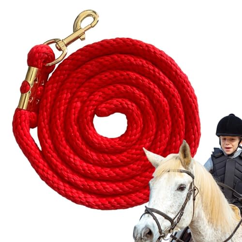 Pferde-Trainingsseil,Pferde-Führstrick | 6,5 Fuß langes Kabel mit Druckknopf,Langes Seil für Pferde und Nutztiere, Führleine für effektive Kontrolle, Haustierzubehör von Generisch