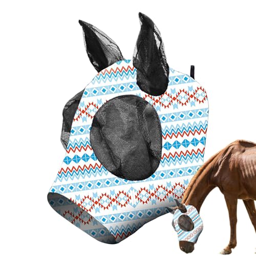 Pferdebremse Abwehr Schutzschild - Dehnbarer Passform-Schutz,Weiches UV Schutz Atmungsaktives Gesichtsschutz für Komfort Klare Sicht Beim Training Reiten Outdoor Pferdebremse Abwehr Schutzschild - Dehnbarer Passform-Schutz,Weiches UV Schutz Atmungsaktives Gesichtsschutz für Komfort Klare Sicht Beim Training Reiten Outdoor von Generisch