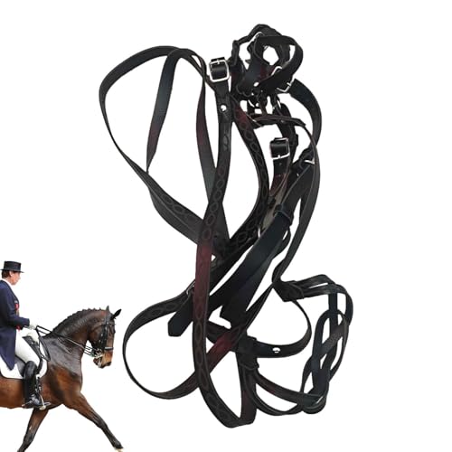 Pferdehalter -Strapazierfähiges, verstellbares Halfter mit - und Halsverschluss | Farbenfrohes, bequemes, universell gepolstertes Nylon-Pferdehalfter für die Pferdepflege im Reittraining Pferdehalter -Strapazierfähiges, verstellbares Halfter mit - und Halsverschluss | Farbenfrohes, bequemes, universell gepolstertes Nylon-Pferdehalfter für die Pferdepflege im Reittraining von Generisch