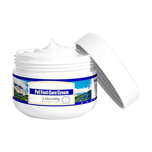 Pfotenbalsam, Pfotenfeuchtigkeitscreme für Hunde | 100g Fußbalsam Katzenpfoten-Feuchtigkeitscreme - Rissiges Hundepfotenwachs, Hundepfotenbalsam, Welpenpfotencreme für extreme Wetterbedingungen Pfotenbalsam, Pfotenfeuchtigkeitscreme für Hunde | 100g Fußbalsam Katzenpfoten-Feuchtigkeitscreme - Rissiges Hundepfotenwachs, Hundepfotenbalsam, Welpenpfotencreme für extreme Wetterbedingungen von Generisch