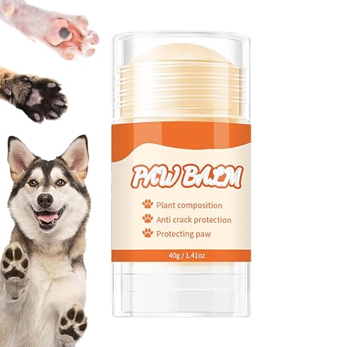 Pfotenbalsam-Stick, feuchtigkeitsspendender Pfotenbalsam, natürlicher und milder Pfotenbalsam für Haustiere, Hunde, Welpen, Katzen, trockene, rissige Pfoten Pfotenbalsam-Stick, feuchtigkeitsspendender Pfotenbalsam, natürlicher und milder Pfotenbalsam für Haustiere, Hunde, Welpen, Katzen, trockene, rissige Pfoten von Generisch