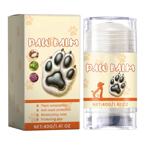 Pfotenbalsam für Hunde und Katzen, Balsam für Katzenpfoten, feuchtigkeitsspendende Pfotencreme 40 g für trockene und rissige Pads, feuchtigkeitsspendende natürliche Wachsöle zum Schutz und zur Pflege Pfotenbalsam für Hunde und Katzen, Balsam für Katzenpfoten, feuchtigkeitsspendende Pfotencreme 40 g für trockene und rissige Pads, feuchtigkeitsspendende natürliche Wachsöle zum Schutz und zur Pflege von Generisch
