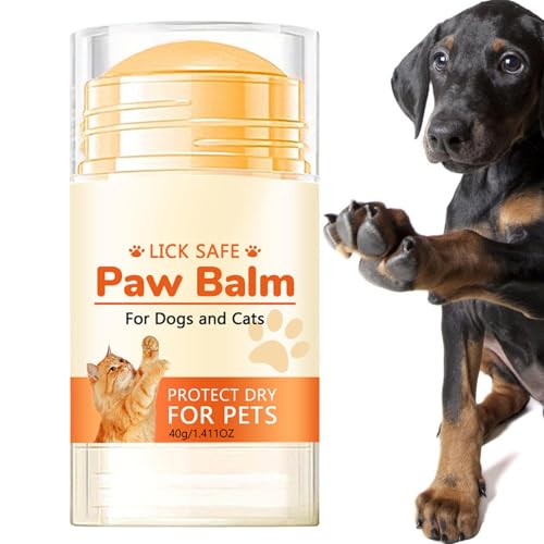 Pfotenbutter, Hundepfotenbalsam | Natürlicher, lecksicherer Pfotenbalsam für Hunde,Hundepfotenschutz, Schnuller und Feuchtigkeitscreme, 40 g, für rissige, trockene und beschädigte Pfoten, Nase und Ell Pfotenbutter, Hundepfotenbalsam | Natürlicher, lecksicherer Pfotenbalsam für Hunde,Hundepfotenschutz, Schnuller und Feuchtigkeitscreme, 40 g, für rissige, trockene und beschädigte Pfoten, Nase und Ell von Generisch