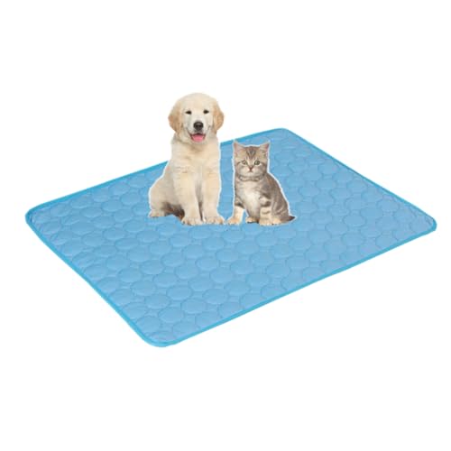 Pfotenfrost Matte, Faltbare Hundekühlmatte Selbstkühlend, Rutschfest, Weich, Wasserabsorbierend, Geruchlos – Kühldecke Für Große Hunde Im Sommer, Ideal Für Zuhause, Auto Und Garten (D, XXL/150*100CM) von Generisch