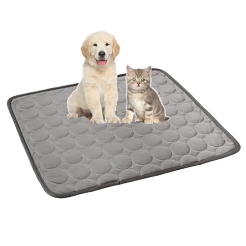 Pfotenfrost Matte, Faltbare Hundekühlmatte Selbstkühlend, rutschfest, Weich, Wasserabsorbierend, Geruchlos – Kühldecke Für Große Hunde Im Sommer, Ideal Für Zuhause, Auto Und Garten (A, S/50 * 40CM) von Generisch