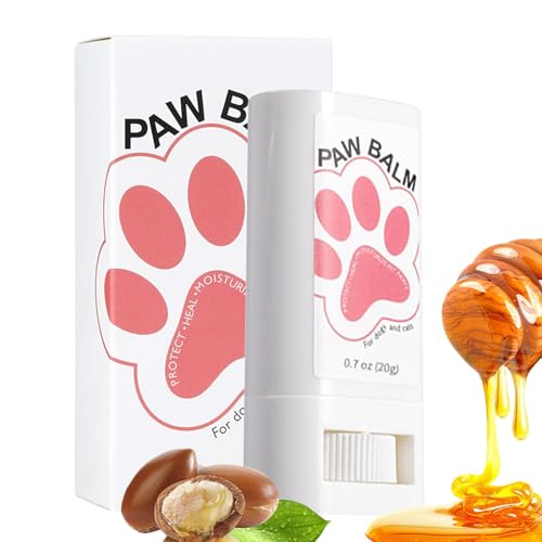 Pfotenpflegebalsam, Hundepfotenbalsam | Natürliche Cremebutter für Katzen- und Hundepfoten - 20 g natürlicher, feuchtigkeitsspendender Pfotenbalsam für Hunde und Katzen. Schützt vor Rissen und Wunden Pfotenpflegebalsam, Hundepfotenbalsam | Natürliche Cremebutter für Katzen- und Hundepfoten - 20 g natürlicher, feuchtigkeitsspendender Pfotenbalsam für Hunde und Katzen. Schützt vor Rissen und Wunden von Generisch