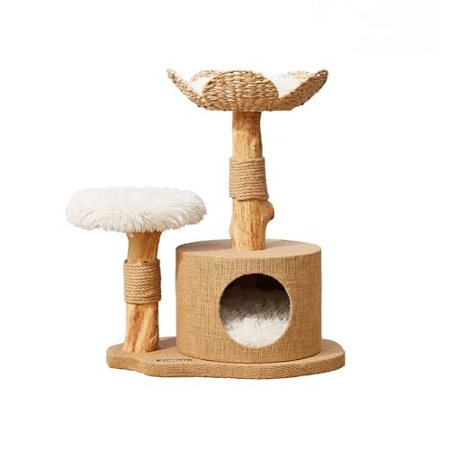 Platzsparender Kratzbaum - Mehrschichtiger Kratzbaum & Höhle für Indoor-Kätzchen - Perfekte Katzenmöbel für kleine Räume, langlebiger und stilvoller Katzenturm Platzsparender Kratzbaum - Mehrschichtiger Kratzbaum & Höhle für Indoor-Kätzchen - Perfekte Katzenmöbel für kleine Räume, langlebiger und stilvoller Katzenturm von Generisch