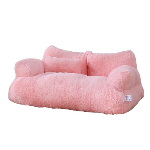 Plüsch-Hundebett, weiches Katzensofa, waschbar, rutschfeste Unterseite, für mittelgroße und kleine Haustiere von Generisch