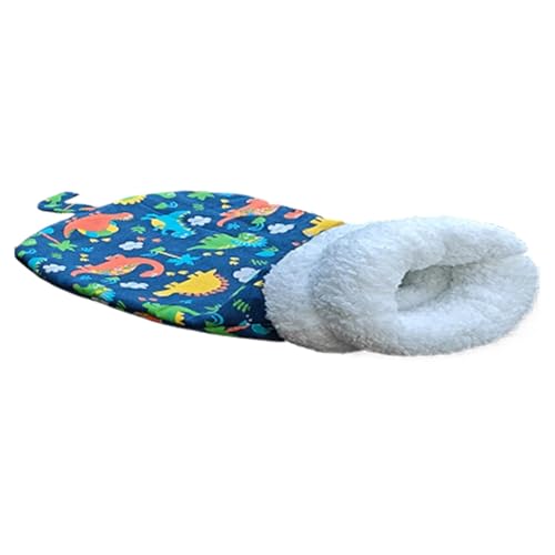 Plüsch-Katzen-Schlafsack, 360-Grad-Umwicklung – weiche Frostschutz-zweilagige Winter-Haustierhöhle, waschbar für Welpen unter 7,5 kg Plüsch-Katzen-Schlafsack, 360-Grad-Umwicklung – weiche Frostschutz-zweilagige Winter-Haustierhöhle, waschbar für Welpen unter 7,5 kg von Generisch