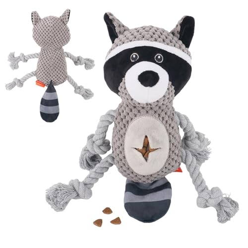 Plüsch-Kauspielzeug für Hunde, quietschendes Plüsch-Hundespielzeug | Plüschtiere für Hunde, Waschbärenform, quietschende Spielzeuge,Beißspielzeug mit weichem Futterleckloch lindert Stress für kleine, Plüsch-Kauspielzeug für Hunde, quietschendes Plüsch-Hundespielzeug | Plüschtiere für Hunde, Waschbärenform, quietschende Spielzeuge,Beißspielzeug mit weichem Futterleckloch lindert Stress für kleine, von Generisch