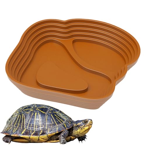 Pool Di Reptilien, Wasserschale - Pool für das Badezimmer mit Rampe | Zubehör für Frösche Fütterung | Aquarium Ornament für Schildkröten, Cor Frösche von Generisch