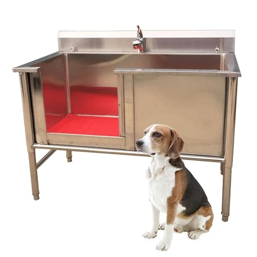 Professionelle Hundepflegewanne aus Edelstahl für große, mittelgroße und kleine Hunde Haustierwaschstation mit Waschbecken für Zuhause Hundebadestation für ein sauberes und bequemes Professionelle Hundepflegewanne aus Edelstahl für große, mittelgroße und kleine Hunde Haustierwaschstation mit Waschbecken für Zuhause Hundebadestation für ein sauberes und bequemes von Generisch