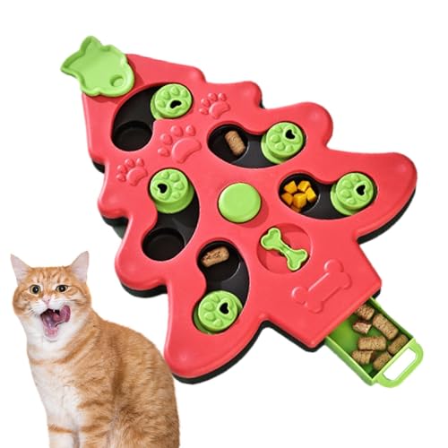 Puppy Slow Feeding Bowl, Christmas Tree Shape Cat Dog Slow Bowl, Slow Eating Dog Feeding Bowls Interactive Dog Bowl for Treats Snacks von Generisch