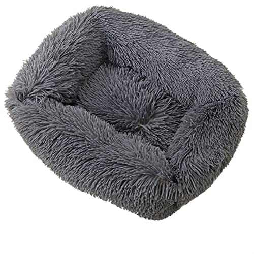 Quadratisches einfarbiges Hundebett, warmes Haustierbett für kleine, mittelgroße und große Hunde und Katzen, weiche Katzenmatte, Hunde- und Katzenbedarf, Grau, Größe L, 80 x 70 cm Quadratisches einfarbiges Hundebett, warmes Haustierbett für kleine, mittelgroße und große Hunde und Katzen, weiche Katzenmatte, Hunde- und Katzenbedarf, Grau, Größe L, 80 x 70 cm von Generisch