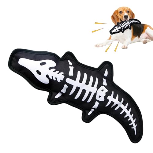 Quietschendes Hundespielzeug, lustiges Cartoon-Dinosaurier-gefülltes Quietschspielzeug für kleine Hunde, verschleißfestes Welpen-Haustier-Hundespielzeug für Outdoor-Abenteuer, Familie, interaktive von Generisch