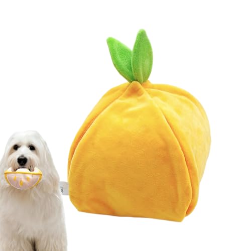 Quietschendes Hundespielzeug – Plüsch- und Quietsch-Kauspielzeug | Welpe und Haustier | Quietschender Hund – Welpenschnüffelmatte | Futterspender für Langeweile im Innenbereich mit Knisterpapier für von Generisch