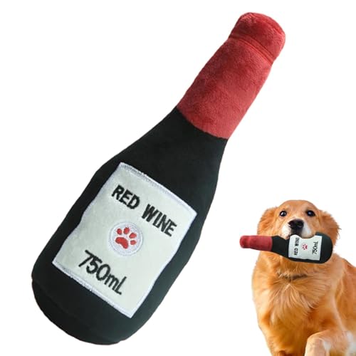 Quietschendes Hundespielzeug aus Plüsch, ausgestopftes Kauspielzeug für Hunde, Bissfestes, quietschendes Bierformspielzeug, Sound Quietsch-Plüsch-Hundespielzeug, Plüschspielzeug-Sound, interaktives Pl Quietschendes Hundespielzeug aus Plüsch, ausgestopftes Kauspielzeug für Hunde, Bissfestes, quietschendes Bierformspielzeug, Sound Quietsch-Plüsch-Hundespielzeug, Plüschspielzeug-Sound, interaktives Pl von Generisch