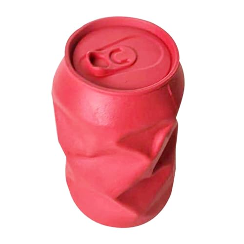 Realistisches Quietschspielzeug in Dosenform in einfarbiger Farbe – langlebiges Gummi und Kunststoff, bissfest, langlebiges Kauspielzeug für Hunde von Generisch