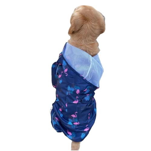 Regenmantel für Hunde, groß, mit Kapuze, wasserdicht, mit Beinen, atmungsaktiv und reflektierend, 16–80 kg, Größe 3XL Regenmantel für Hunde, groß, mit Kapuze, wasserdicht, mit Beinen, atmungsaktiv und reflektierend, 16–80 kg, Größe 3XL von Generisch