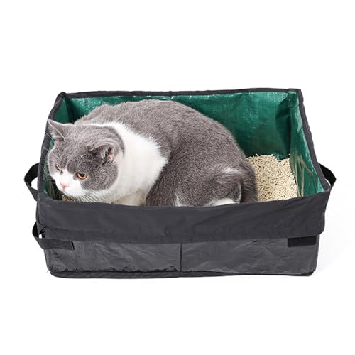 Reise Katzentoilette | Zusammenklappbare Katzenbox,Auslaufsicher Leichtes Klappbares Tierzubehör Mit Geringem Einstieg Für Kätzchen Innenbereich Und Autoreisen Reise Katzentoilette | Zusammenklappbare Katzenbox,Auslaufsicher Leichtes Klappbares Tierzubehör Mit Geringem Einstieg Für Kätzchen Innenbereich Und Autoreisen von Generisch