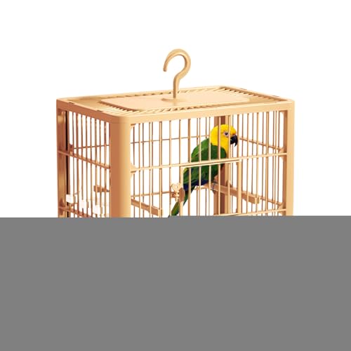 Reisekäfig für Vögel - Sittich-Transportbox mit herausnehmbarer Schublade | Tragbarer Vogelkäfig mit Belüftung, einfachem Zugang, robuste Struktur, ideal für Reisen & Tierarztbesuche von Generisch