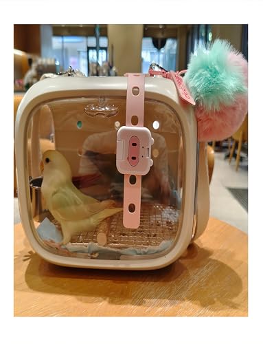 Reisekäfig für Vögel mit Sitzstange, für die Kontrolle des Campingplatzes, Tasche für Haustiere zum Wandern, für Vögel, atmungsaktiv, transparent, Papagei Cockatiel f Reisekäfig für Vögel mit Sitzstange, für die Kontrolle des Campingplatzes, Tasche für Haustiere zum Wandern, für Vögel, atmungsaktiv, transparent, Papagei Cockatiel f von Generisch