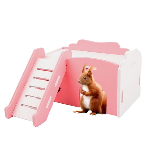 Rennmaus-Verste - Rennrennhauskäfig, Das Pferdehaus Ist Nicht Nur EIN Ort, an Dem Pelzige Freunde Sich Ausruhen Können, Sondern Auch EIN Lustiger Spielplatz Mit Rutschen. Musterungs -Käfigzube von Generisch