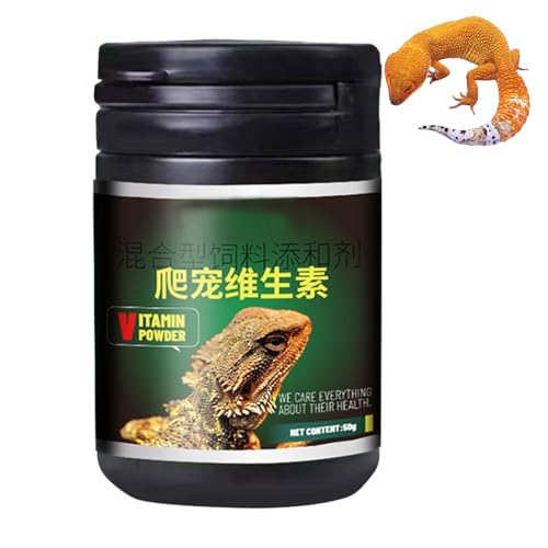 Reptilien Nahrungsergänzung - Kleintier Gesundheitspulver - Additivfreies Reptilienpulver Für Geckos, Echsen Und Bartagamen von Generisch