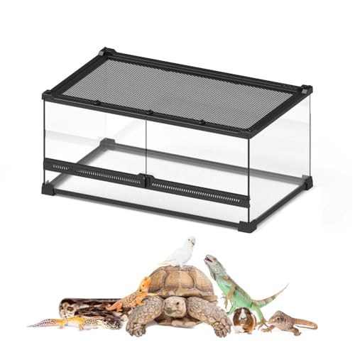 Reptilien-Terrarium für Bartagamen, Kugelpythons, Leopardengeckos, Frösche, Einsiedlerkrebse, Eidechsen, Isopoden, Vogelspinnen und Schildkröten – ideales Zucht- und Lebensraumgehege Reptilien-Terrarium für Bartagamen, Kugelpythons, Leopardengeckos, Frösche, Einsiedlerkrebse, Eidechsen, Isopoden, Vogelspinnen und Schildkröten – ideales Zucht- und Lebensraumgehege von Generisch