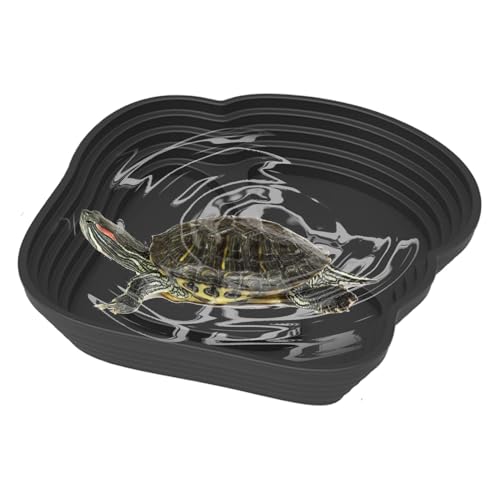 Reptilienpool | Pool für Anti-Rutsch-Bäder - für Fröschfutter | Aquarium Ornament für Schildkröten, gehörnte Frösche, Eidechsen, Schlange von Generisch