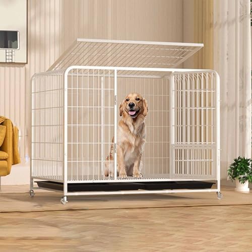 Robuste Haustierbox mit sicherem Schloss, Rollen für einfache Mobilität, ausbruchsicheres Design für kleine bis mittelgroße Hunde Robuste Haustierbox mit sicherem Schloss, Rollen für einfache Mobilität, ausbruchsicheres Design für kleine bis mittelgroße Hunde von Generisch