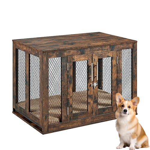 Robuste Hundehütte aus Holz – dekorativer Hundekäfig für den Innenbereich mit herausziehbarer Ablage für große, mittelgroße und kleine Hunde – Einfache Montage Indoor Pet House Robuste Hundehütte aus Holz – dekorativer Hundekäfig für den Innenbereich mit herausziehbarer Ablage für große, mittelgroße und kleine Hunde – Einfache Montage Indoor Pet House von Generisch