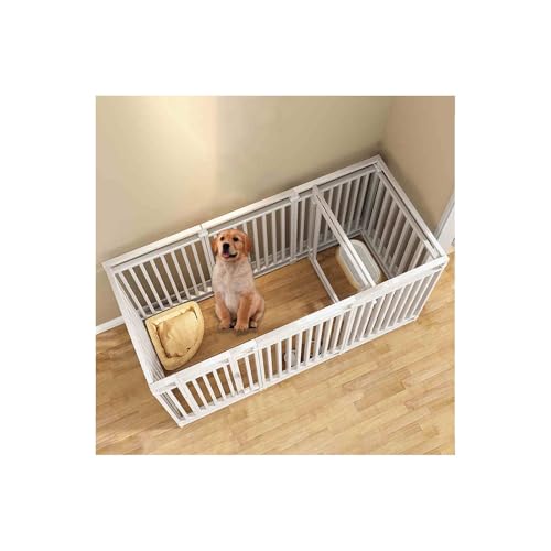 Robuster, faltbarer Hundelaufstall, 9-Panel-Haustiergehege für drinnen und draußen, ideal für Welpen und Hunde von Generisch