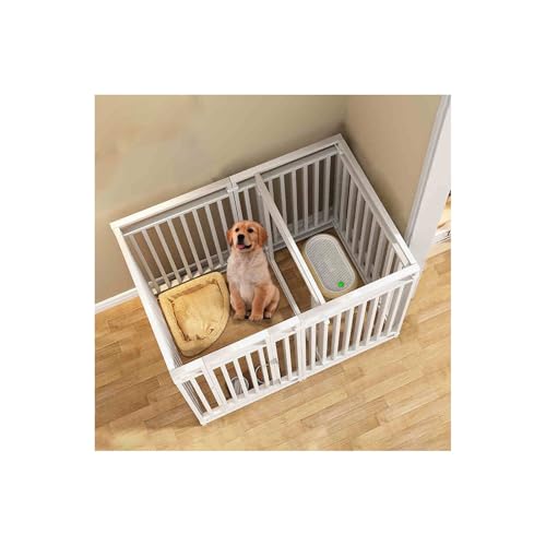 Robuster, faltbarer Hundelaufstall, 9-Panel-Haustiergehege für drinnen und draußen, ideal für Welpen und Hunde von Generisch
