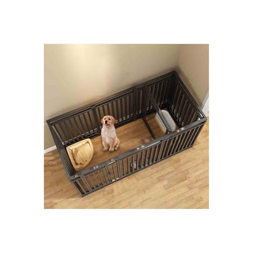 Robuster, faltbarer Hundelaufstall, 9-Panel-Haustiergehege für drinnen und draußen, ideal für Welpen und Hunde von Generisch