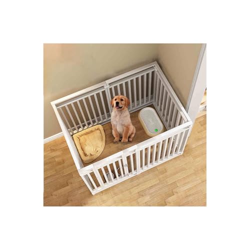 Robuster, faltbarer Hundelaufstall, 9-Panel-Haustiergehege für drinnen und draußen, ideal für Welpen und Hunde von Generisch
