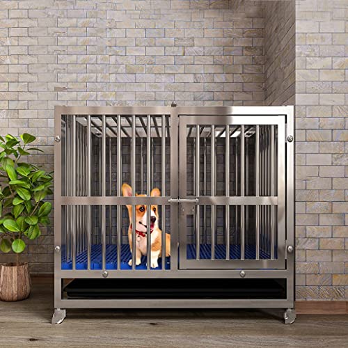 Robuster Hundekäfig-Zwinger für große Hunde – Indoor/Outdoor-Trainings-Haustierzaun mit Kunststoffschale, Tür und Schloss-Design Robuster Hundekäfig-Zwinger für große Hunde – Indoor/Outdoor-Trainings-Haustierzaun mit Kunststoffschale, Tür und Schloss-Design von Generisch