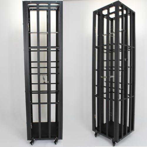 Robuster Hundekäfig aus Stahl, schwarz, 180 x 49 x 19 cm, 41 kg von Generisch