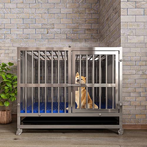 Robuster Hundekäfig mit Kunststoffwanne, sicherer Tür und Schloss für den Innen- und Außenbereich Robuster Hundekäfig mit Kunststoffwanne, sicherer Tür und Schloss für den Innen- und Außenbereich von Generisch