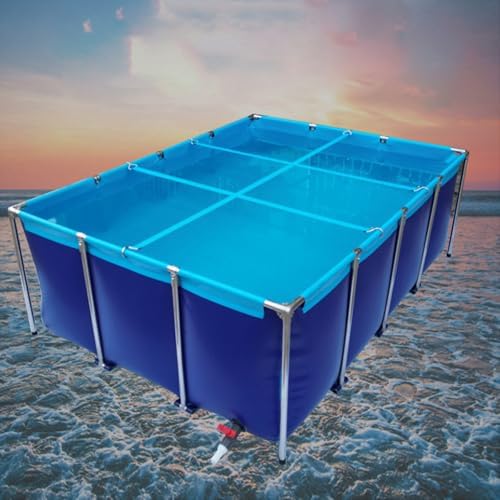 Robuster Wasserspeicher aus Segeltuch mit Stahlrahmen – oxidationsbeständig, inklusive Ablassventil für effiziente Fischzucht und Außenbereich Robuster Wasserspeicher aus Segeltuch mit Stahlrahmen – oxidationsbeständig, inklusive Ablassventil für effiziente Fischzucht und Außenbereich von Generisch