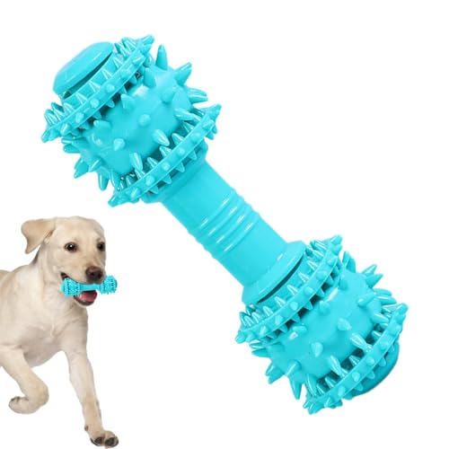 Robustes Hundespielzeug, unzerstörbares Quietschspielzeug für Hunde, Zahnbürste, Kauspielzeug zum Zahnen, lebensmittelecht, rutschfeste Beißringe, buntes interaktives Kauspielzeug für Hunde von Generisch
