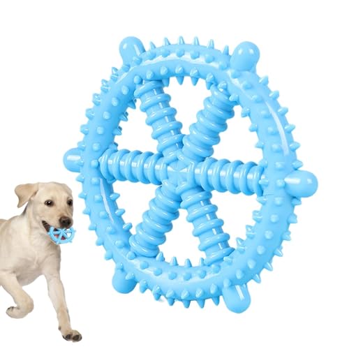 Robustes Hundespielzeug – Kauspielzeug für Hunde, Zahnbürsten-Kauspielzeug für Welpen, unzerstörbar, quietschendes Spielzeug, lebensmittelechte Beißringe für Zuhause, Käfig, Zwinger von Generisch
