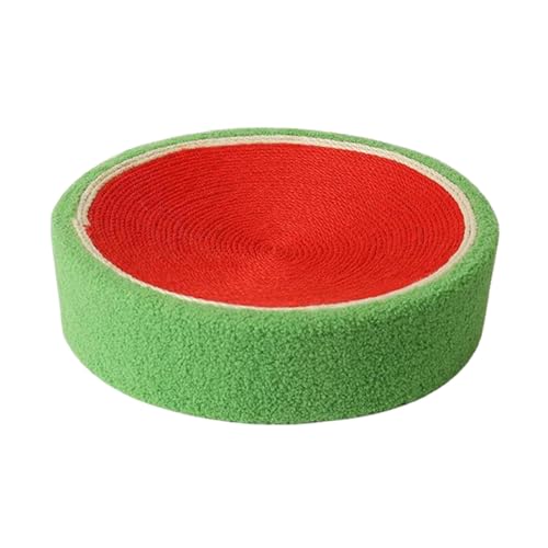 Rundes Sisal-Kratzbrett – Wassermelonen-Katzenkratzbrett | Anti-Rutsch-Kratzbrett | Schutz von Möbeln im Innenbereich, Kätzchen, Schlafbett, reduziert Langeweile für Esszimmer, Schlafzimmer Rundes Sisal-Kratzbrett – Wassermelonen-Katzenkratzbrett | Anti-Rutsch-Kratzbrett | Schutz von Möbeln im Innenbereich, Kätzchen, Schlafbett, reduziert Langeweile für Esszimmer, Schlafzimmer von Generisch