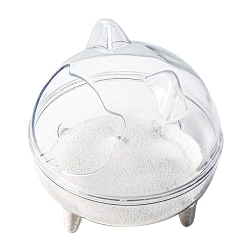 Sandbadbehälter – transparentes Haustier-Badezimmer | Kleintierbadewanne mit Sandschaufeln | Transparente Hamstertoiletten | Abnehmbare Toiletten für Hamster | Anti-Rutsch-Badewanne für Hamster Sandbadbehälter – transparentes Haustier-Badezimmer | Kleintierbadewanne mit Sandschaufeln | Transparente Hamstertoiletten | Abnehmbare Toiletten für Hamster | Anti-Rutsch-Badewanne für Hamster von Generisch