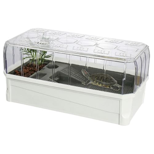 Schildkröten-Aquarium | Mehrzweck-Aquariumbecken - Weißes Becken Mit Filter, Lebensraum für Schnappschildkröten Schildkröten-Aquarium | Mehrzweck-Aquariumbecken - Weißes Becken Mit Filter, Lebensraum für Schnappschildkröten von Generisch