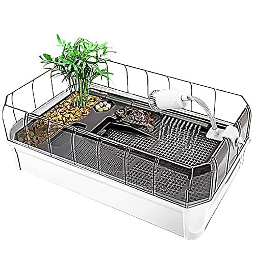 Schildkröten-Aquarium mit Pumpe, Reptilienschildkröten-Lebensraum, einfach zu wechselndes Wasser, Plattform mit Pflanzen für See-Reptilien Schildkröten-Aquarium mit Pumpe, Reptilienschildkröten-Lebensraum, einfach zu wechselndes Wasser, Plattform mit Pflanzen für See-Reptilien von Generisch