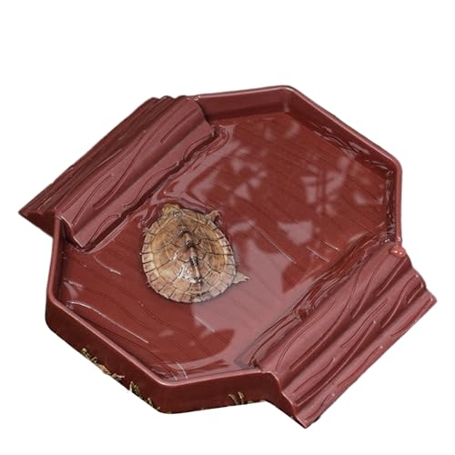 Schildkröten Futter Schüssel - Reptilien Badebecken - 2-in-1 Wasserwanne zum Baden und Füttern für Gecko, Schlange und Schildkröte von Generisch